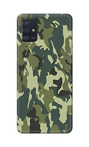 Image of Printed Hard Back Cover Case for Samsung Galaxy M31s Back Cover (Green Army Camouflage) -1803