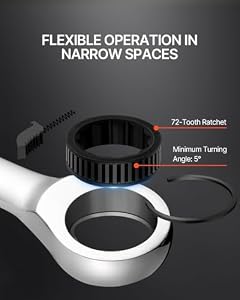 VEVOR Ratcheting Wrench Set, 30-Piece Combination Wrench Set, 72 Teeth — photo 3 of 6