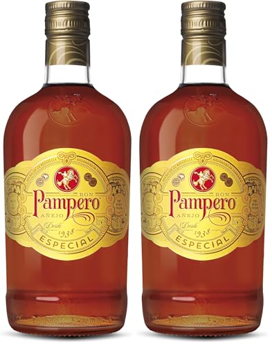 Ron Pampero Especial 70 cl - Ron Blanco Añejado en Barricas Ex-bourbon. 40% vol. (Paquete de 2)