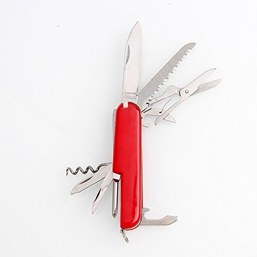 Camp Folding Pocket Multitool Knife Swiss Army Style Outdoor 9 Function