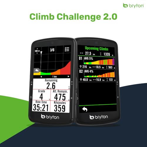 Image of Bryton Rider S810 Sensor Bundle 3.5 Inch Color Touchscreen GPS Bike /Cycling Computer, 50H Battery Life, Offline Maps & Navigation, Advanced Climb Challenge 2.0, Live Tracking