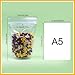 SumDirect 100pcs 9.4x6.3 Inches/24x16cm Clear Stand Up Food Bags, Zipper Stand-up Reusable Sealing Food Pouches Snack Packing Bag with Tear Notch Heat Resealable for Storing, Cookie, Tea and Drink
