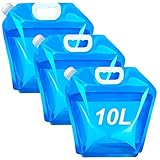 Depósito de agua plegable está hecho de material de PE ecológico y seguro, no tóxico, no contiene BPA, sin olor especial. No tiene que preocuparse por problemas de salud. El bidón de agua potable es transparente y suave, no tiene fugas y esto te permite reutilizarlo.