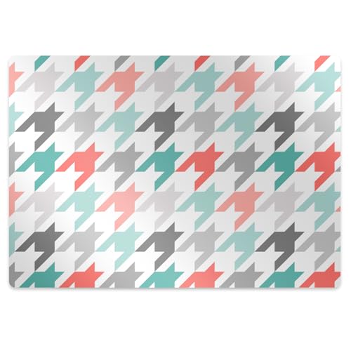 Tapis de chaise protège-sol PVC rectangulaire imperméable 100x70 cm