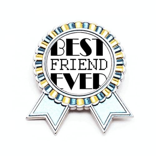Broche Best Friend Ever, le cadeau Art Déco en métal M idéal pour amie