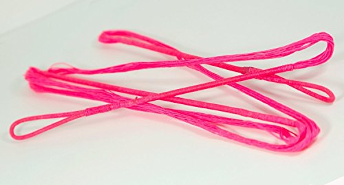 Flo Pink B50 Dacron Replacement Recurve Bowstring - Actual String Length - 14 Strand Bow String (67 INCH Length)