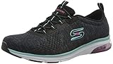  Skechers Skech-air Edge, Zapatillas Bajas Mujer, Negro (Black Mesh/Hot Melt/Aqua Trim Bkaq), 36.5 EU