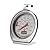 Rubbermaid Commercial Products Stainless Steel Monitoring Thermometer for Oven/Grill/Meat/Food, 60-580 Degrees Fahrenheit Temperature Range, Easy to Read Food Thermometer For Cooking
