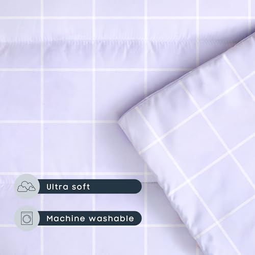Image of Wake In Cloud - Toddler Nap Mat with Pillow and Blanket, for Kids Boys Girls Ages 3 Plus in Kindergarten Daycare Preschool Pre K, Roll Up Sleeping Bag, Gingham Grid Checkered