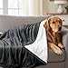 Utopia Bedding Sherpa Blanket Queen Size (Grey, 90x90 Inches) - Soft Warm Plush Fleece Reversible Blanket for Bed, Sofa, Couch, Camping and Travel