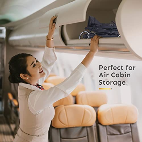 R for Rabbit Pocket Air Stroller|Portable Travel Friendly Pre Installed Stroller & Pram for Newborn Baby Boys & Girls of Age 0 to 3 Years (Black)