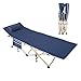 Produktbild DlandHome 190 * 71 * 37CM Campingbett Klappbett belastbar mit Gämse Pad gepolstertem Kissen und Seitentasche,Marine