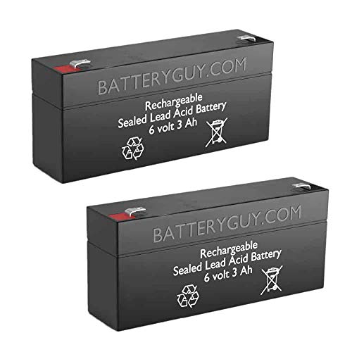 BatteryGuy 6 HRRM 71-1 Replacement 6V 3Ah SLA Batteries Brand Equivalent (Rechargeable) - Qty of 2