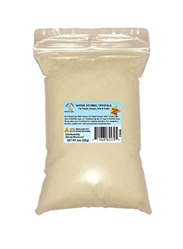 8oz Small Instant Water Storing Crystals Soil Moist Quencher for Crickets Roaches Worms etc …