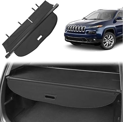 Auto versenkbare hinteren Kofferraum Paket Regal Cargo Covers per Cherokee 2014 2018, Gepäck Vorhang Privatsphäre schützendes Zubehör