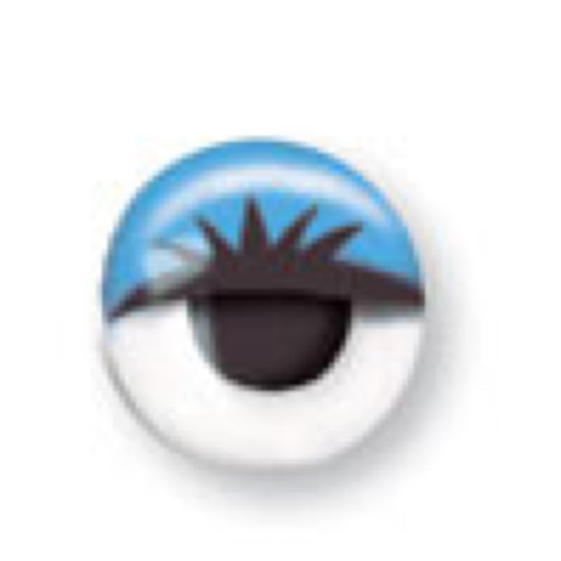 Graine Créative Bag for 10 Eyes Bleus with Eyelashes 10 mm