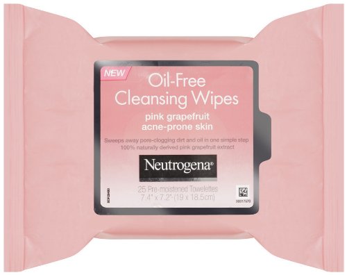 Neutrogena Oil Free Facial Cleansing Makeup Wipes With Pink Grapefruit, Disposable Acne Face Towelettes To Remove Dirt, Oil, And Makeup For Acne Prone Skin, 25 Ct (Pack Of 6) #TOP15