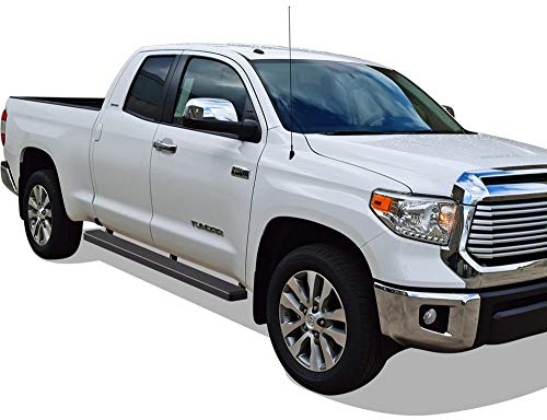 Estribos negros acero inoxidable para Toyota Tundra miniatura 6