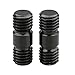 CAMVATE 15MM Rod Extension Connector Adapter(Black,M12) for 15mm Rail Support System (2 Pieces) - 1622
