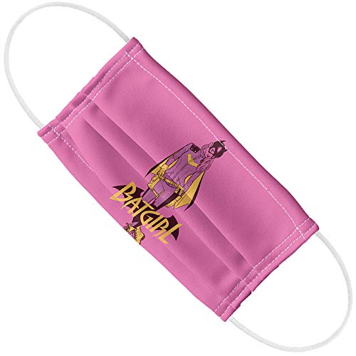 Popfunk Batgirl All New 1-Ply Reusable Face Mask Covering with Adjustable Nose Wire, Unisex
