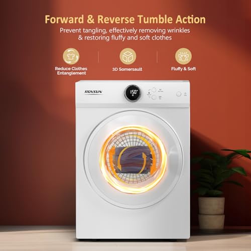 ROVSUN 1.8 Cu.Ft Portable Dryer for Laundry, Electric Clothes Dryer - Image 5