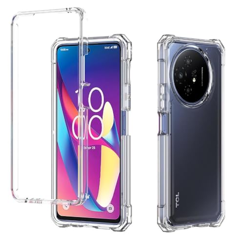 Eaglecell - for TCL 60 XE NXTPAPER 5G 50 XL - Full Cover Shockproof Protective Phone Case - Clear