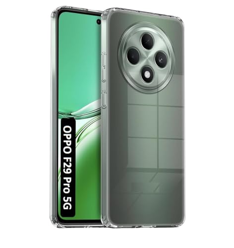 Image of COVERBLACK Flexible Rubber Case Back Cover for Compatible Model with Oppo CPH2705 / F29Pro 5G - Transparent