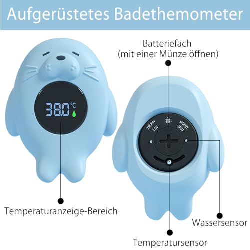 Miniatura 4 de Vossot Termómetro Digital De Agua Para Bebés Y Niños - Azul