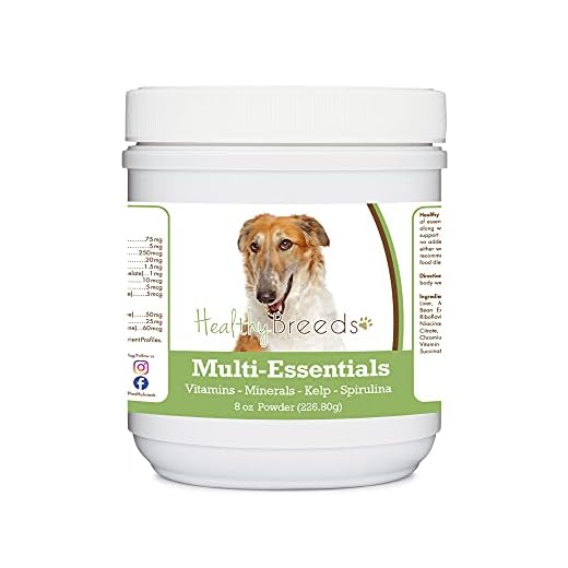 Healthy Breeds Borzois Multi-Essentials Powder for Dogs - an Ideal Supplement of Vitamins, Minerals & Antioxidants for Your Dog - 8 oz