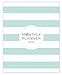 Bloom Daily Planners 2017 Calendar Year Monthly Planner - Goal Organizer - Fashion Agenda - Monthly Planner - January 2017 Through December 2017 - Mint Stripes
