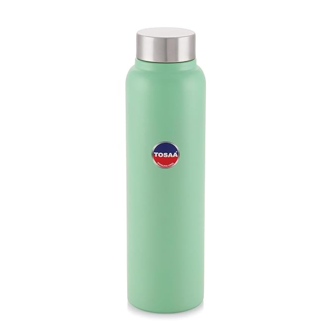 Tosaa Stainless Steel Fridge Water Bottle 900ml Pestal Green