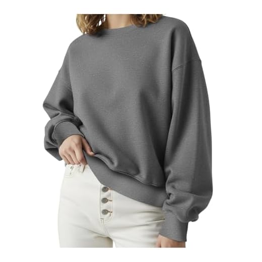 Blusa de Frio Feminina Moletom Flanelado Básica Gola Redonda Manga Longa Vaide (BR, Alfa, XG, Plus Size, Regular, Cinza)