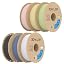 Deep Black+Milky White+Dark Grey+Peach Pink+Almond Yellow+Matcha Green