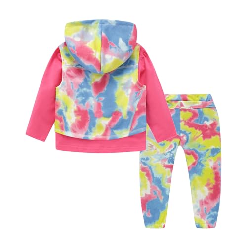 Image of Mud Kingdom Little Girls Jogger Sets Cute Stripe Stars 3 Piece School Wear