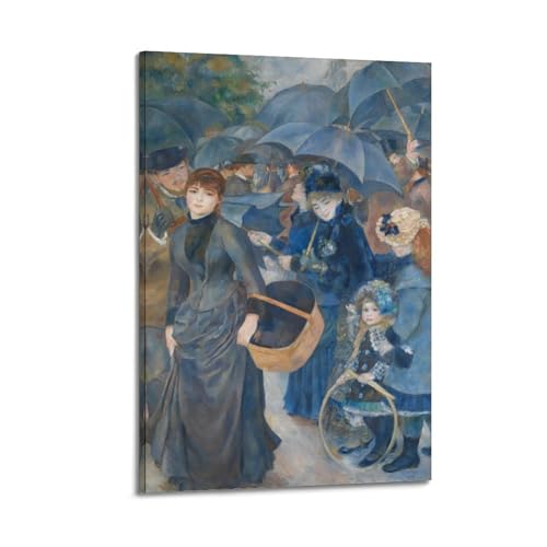 Parapluie de Renoir impression sur toile poétique 50x75 cm pour maison