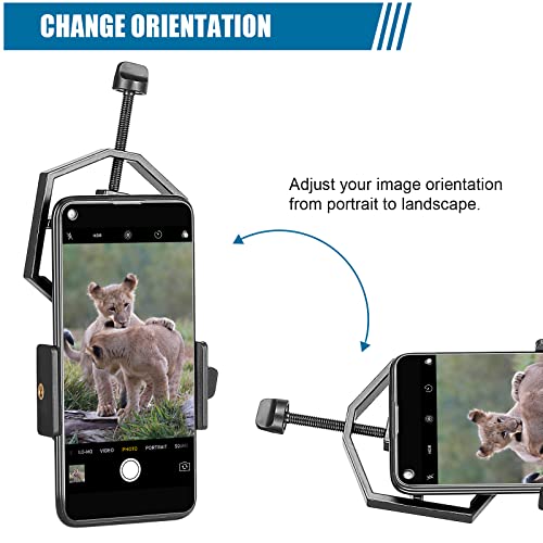 Celticbird Universal Cell Phone Adapter- Compatible With Binocular Monocular Spotting Scope Telescope And Microscope- Record The Nature Of The World #TOP4