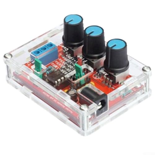 XR2206 - Kit generador de señal de función - Salida de onda cuadrada triangular sinusoidal de 1 Hz a 1 MHz, fuente de alimentación de 9-12 V CC, impedancia de 600 ohmios para electrónica de bricolaje