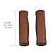 UPANBIKE Bike Grips Push On Retro Synthetic Leather Fit 22.2mm Handlebar End for Mountain Bike Road Bicycle (One Pair)