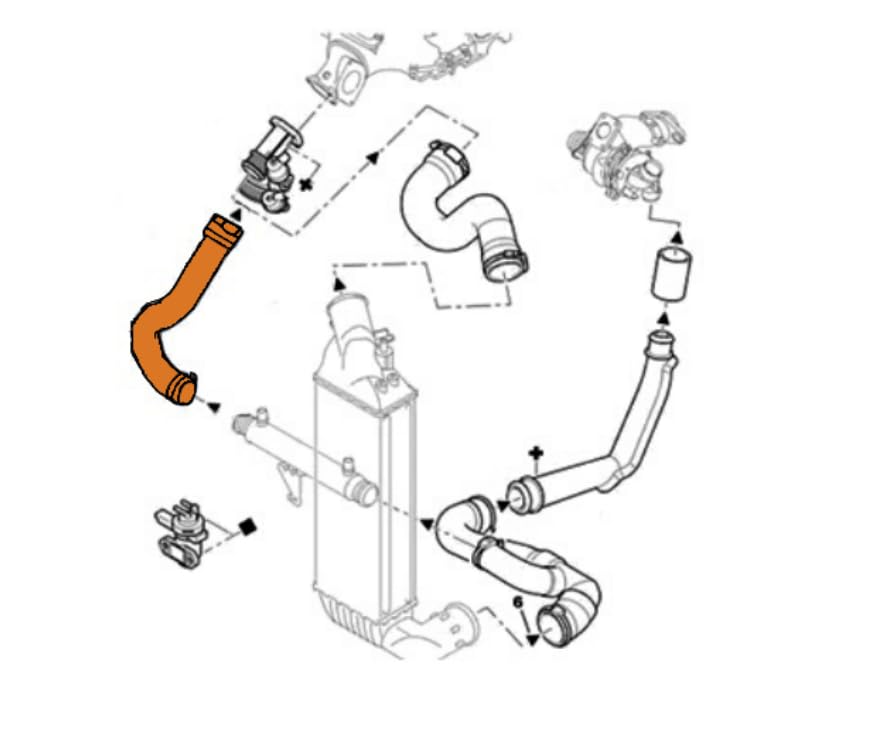 Manguera Turbo Para Peugeot 807 2.2 HDi - ¡Incluye Junta Y Abrazadera, Listo Para Instalar!