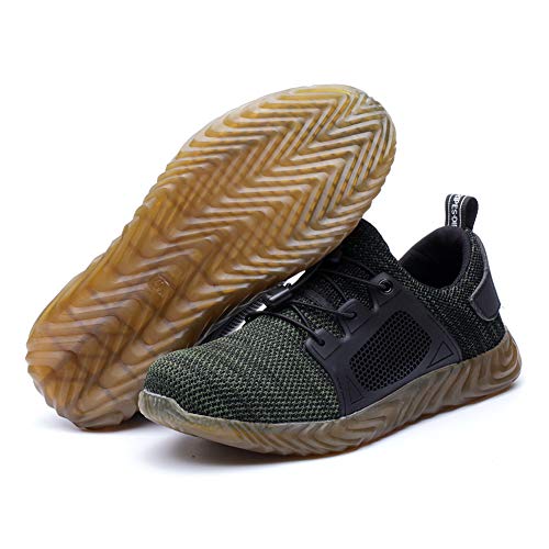 SYLPHID Steel Toe Shoes Work Safety Shoes for Men and Women Lightweight Breathable Industrial & Construction Sneakers Puncture Proof Footwear - Thumbnail 3