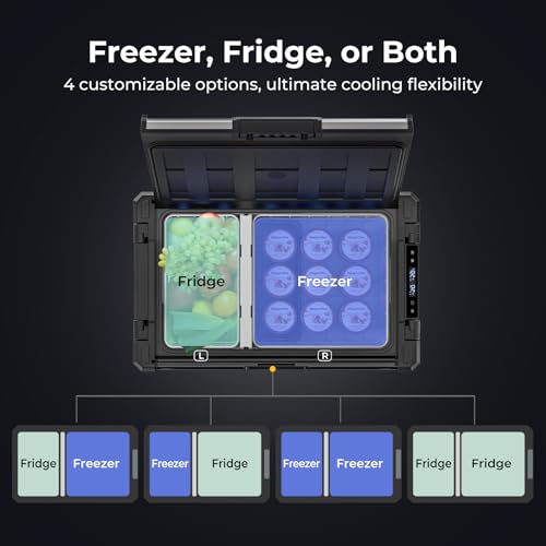 Portable Car Refrigerator Freezer Dual Zone