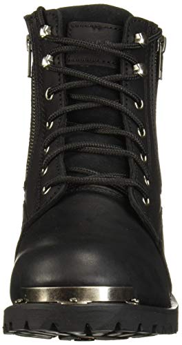 Ad Tec Men's Double Side Zipper, Reflective Riding Boot Full Grain Black Leather2