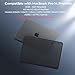 BlueSwan Case Compatible for MacBook Pro 14 inch M5 A3427 A3426 A3434 M4 A3112 A3185 M3 A2918 M2 A2779 M1 A2442 Pro/Max, 2026 2025 2021-2024 TPU Frame+ Ultra-thin Matte Protective Cover, Frosted Black