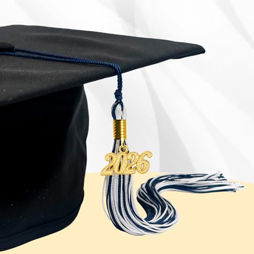Image of GraduationMall Single&Multiple Color Graduation Tassel with 2026 Year Charm 9 inch