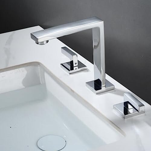 Robinet de lavabo 3 trous gris : finissez-en avec les variations de température