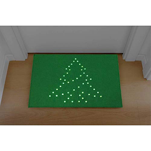 Polarlite PDE-05-002 - Iluminación LED decorativa (eficiencia energética: LED (A++ - E), felpudo, árbol de Navidad, verde LED