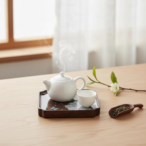 Plateau de service rétro pour tasse à thé et accessoires de cérémonie - 5