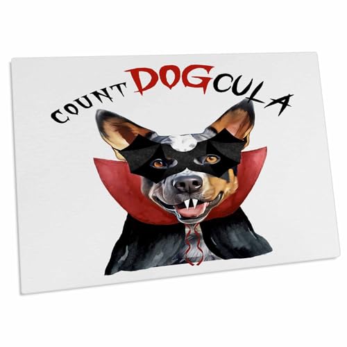 3dRose Pad para Escritorio Australian Cattle Dog Halloween miniatura 1