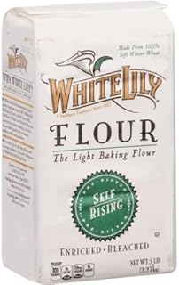 White Lily Self Rising Flour, Bleached, 5 lbs (2 Pack)