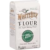 White Lily Self Rising Flour, Bleached, 5 lbs (2 Pack)